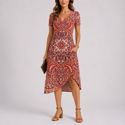 Women's Comfortable Maxi Dress | Casual Summer Dress | V-Neck