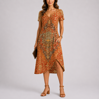 Women's Comfortable Maxi Dress | Casual Summer Dress | V-Neck
