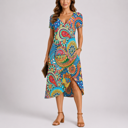 Women's Comfortable Maxi Dress | Casual Summer Dress | V-Neck