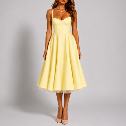 Women’s Chic Spaghetti Strap Evening Dress