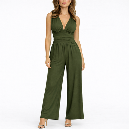 Chic Sleeveless Wide-Leg Jumpsuit