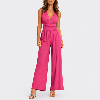 Chic Sleeveless Wide-Leg Jumpsuit