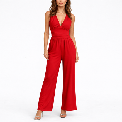 Chic Sleeveless Wide-Leg Jumpsuit