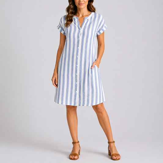 Women’s Casual Striped Summer Midi Dress