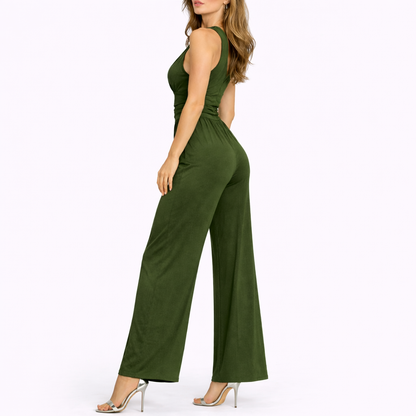 Chic Sleeveless Wide-Leg Jumpsuit