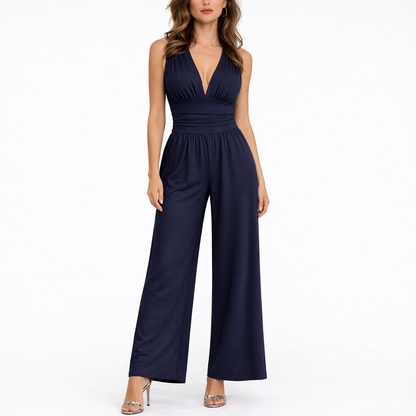 Chic Sleeveless Wide-Leg Jumpsuit
