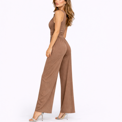 Chic Sleeveless Wide-Leg Jumpsuit