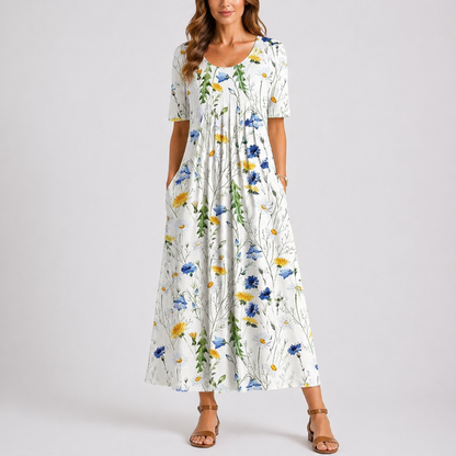 Women’s Casual Floral Midi Dress