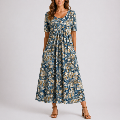 Women’s Casual Floral Midi Dress