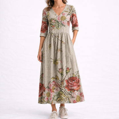 Women's Summer Floral Midi Dress