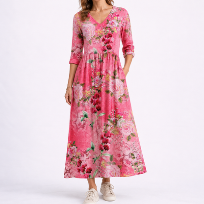 Women's Summer Floral Midi Dress