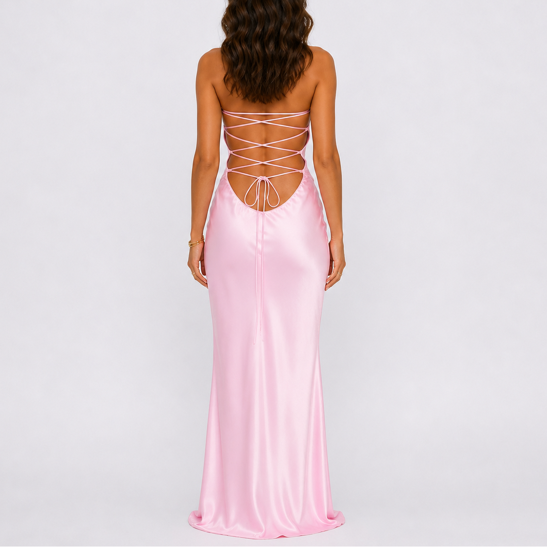 Women’s Elegant Satin Maxi Dress